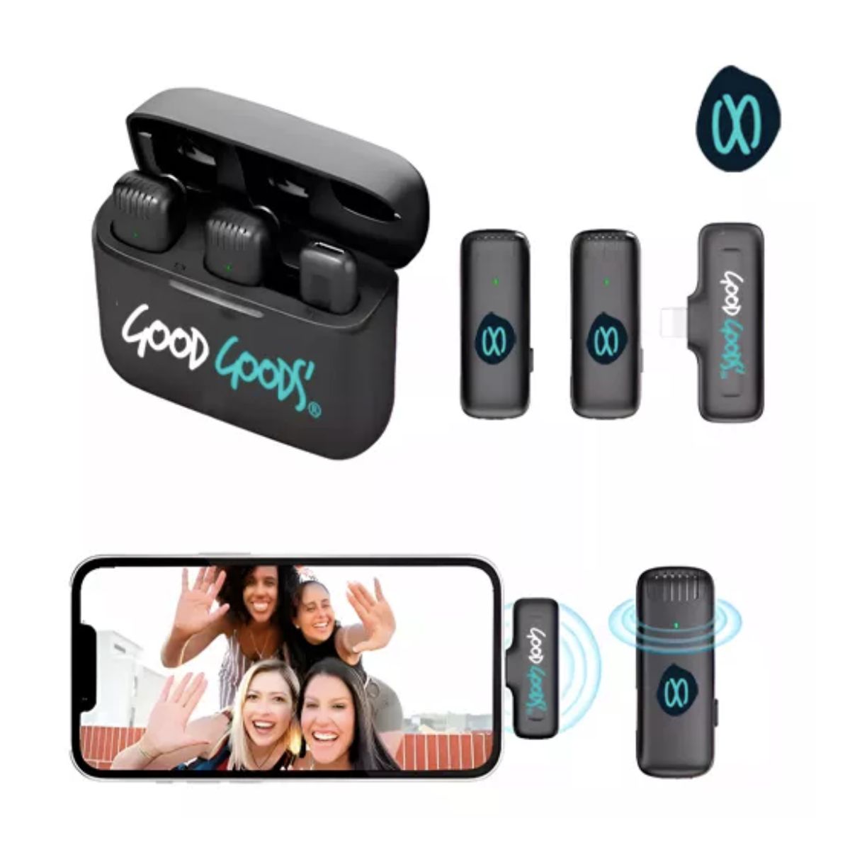 GENERICO - Microfono Inalámbrico Solapa Lavalier  Entrada iPhone