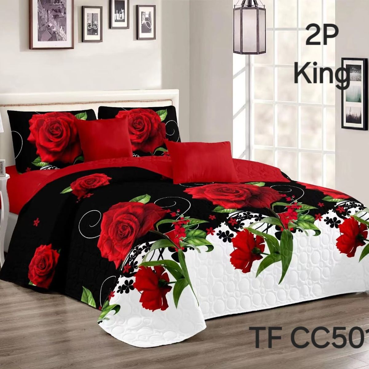 GENERICO - Cubrecama de verano quilt king