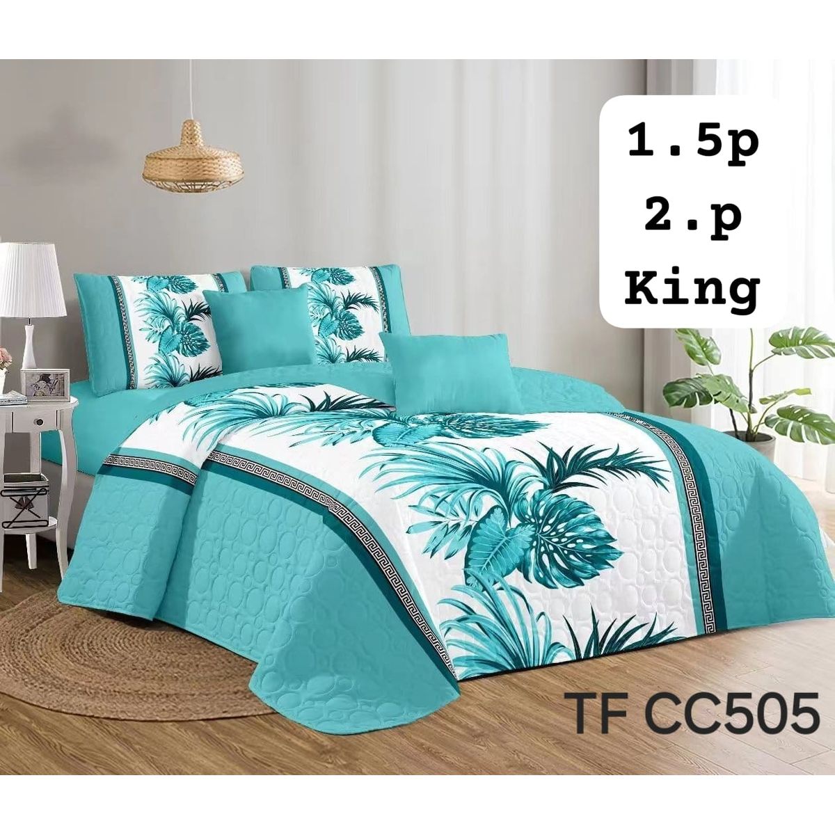 GENERICO - Cubrecama de verano quilt king