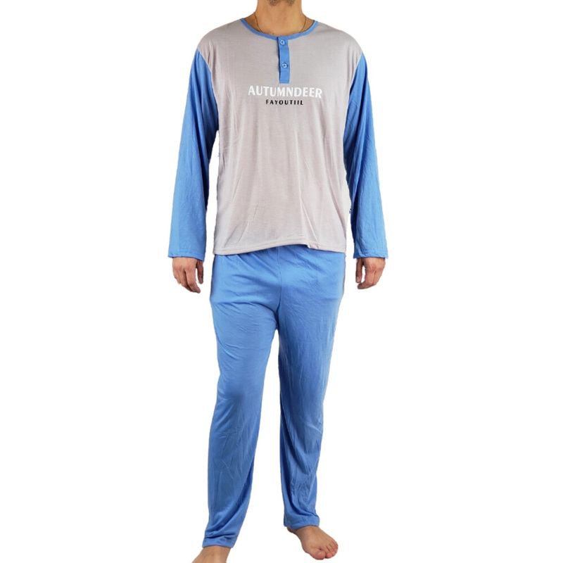MPROPIA - Pijama Hombre Manga Larga Delgado Primavera 427