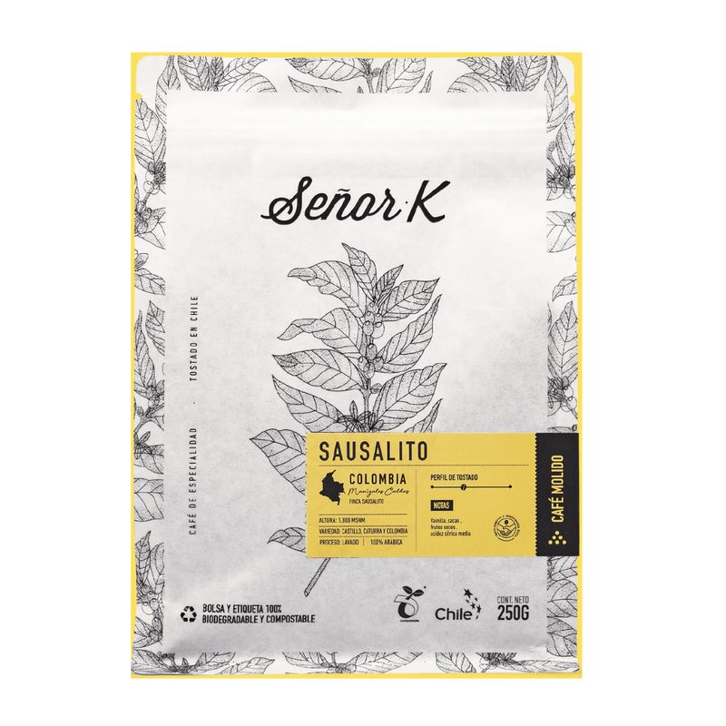 SEÑOR K - Café de Colombia Finca Sausalito 250gr Molido Señor K