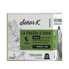 SEÑOR K - Cápsulas Nespresso Perú La Chacra D' Dago x10 Café - Verde