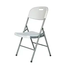CELTA - Silla Plegable Blanca 180 kg de soporte Terraza Eventos Comedor exterior