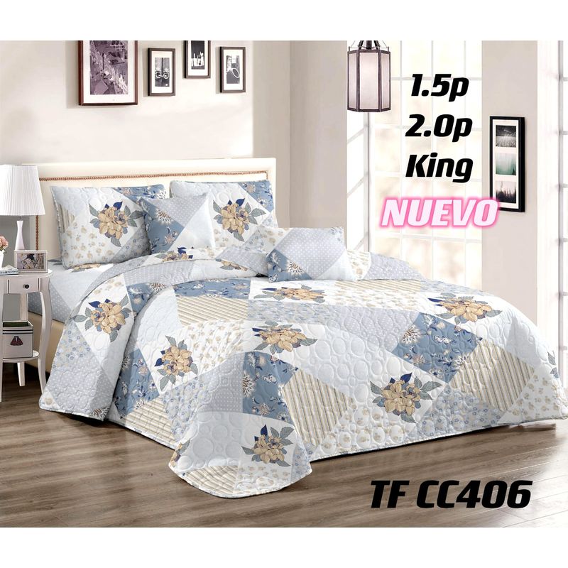 GENERICO - Cubrecama de verano quilt king