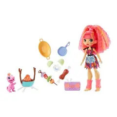 MATTEL - Cave Club Emberly Wild About Bbqs + Accesorios Original