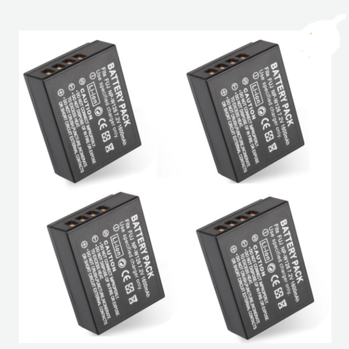 GENERICO - 4 BATERÍAS NP-W126 FUJI ALTERNATIVA