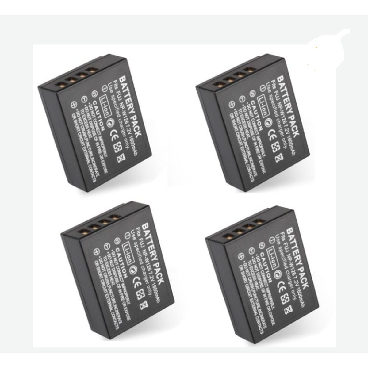 GENERICO - 4 BATERÍAS NP-W126 FUJI ALTERNATIVA