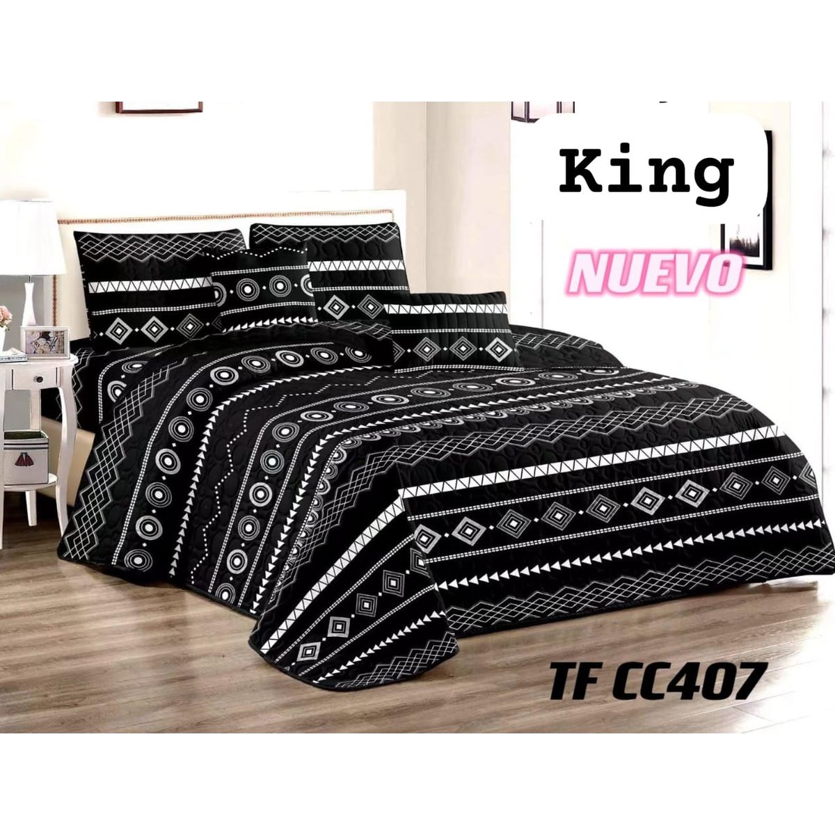 GENERICO - Cubrecama de verano quilt king