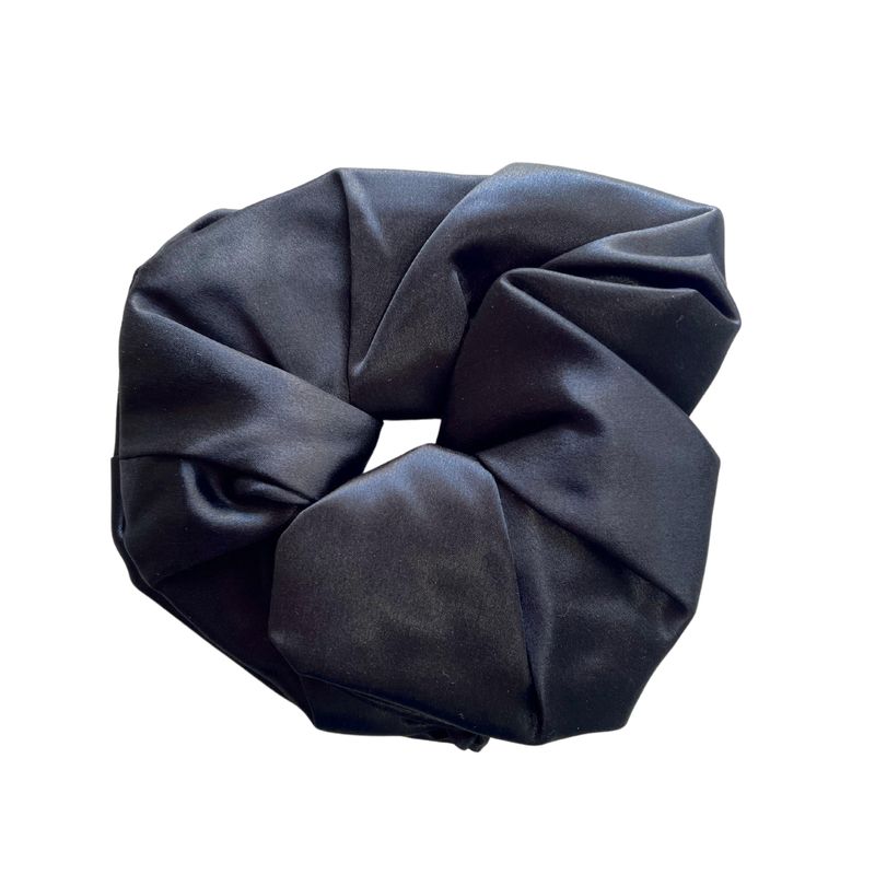 MARINA COLORINA - Scrunchie Collet de Seda XL Negro 22 momme