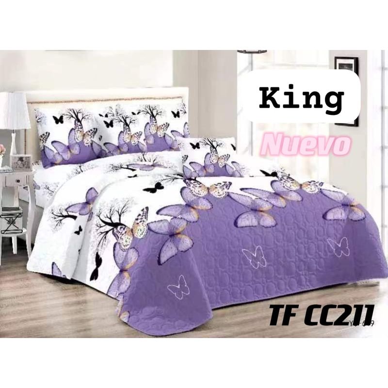 GENERICO - Cubrecama de verano quilt king