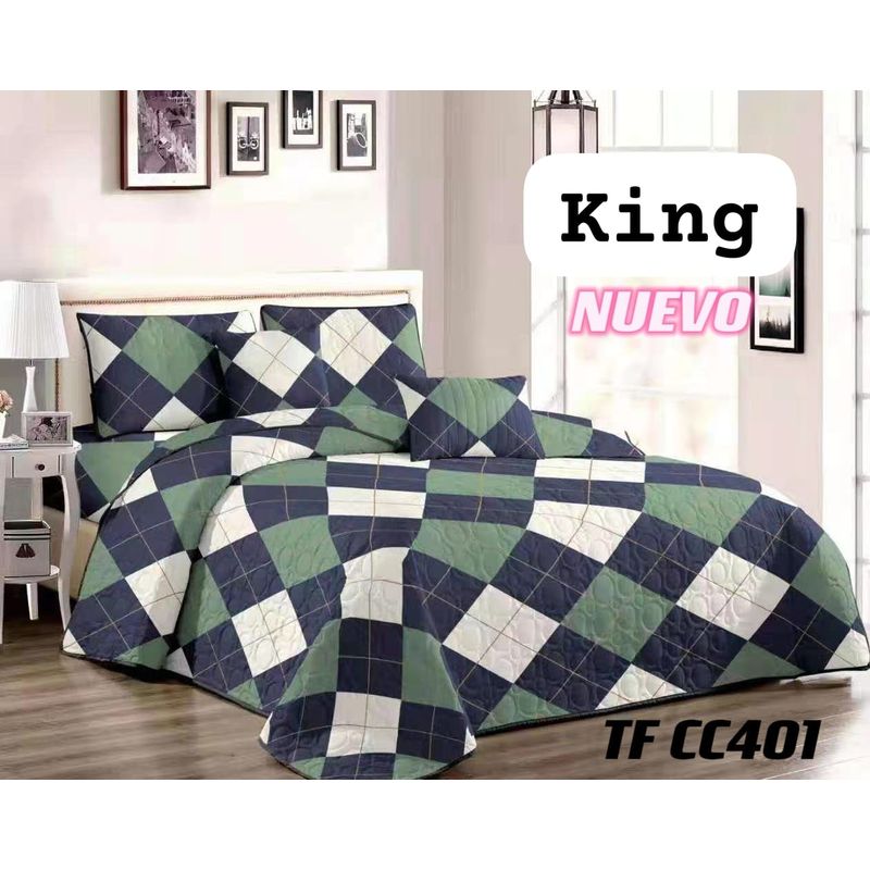 GENERICO - Cubrecama de verano quilt king