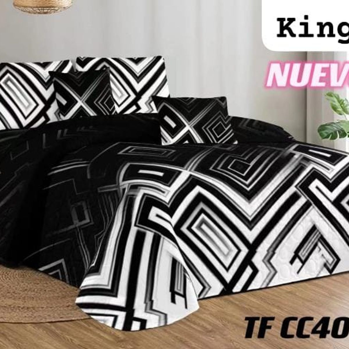 GENERICO - Cubrecama de verano quilt king