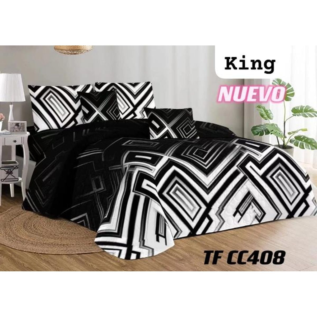 GENERICO - Cubrecama de verano quilt king