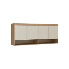 HOGA - Estante Aéreo 4 Puertas Selene Marrón Claro