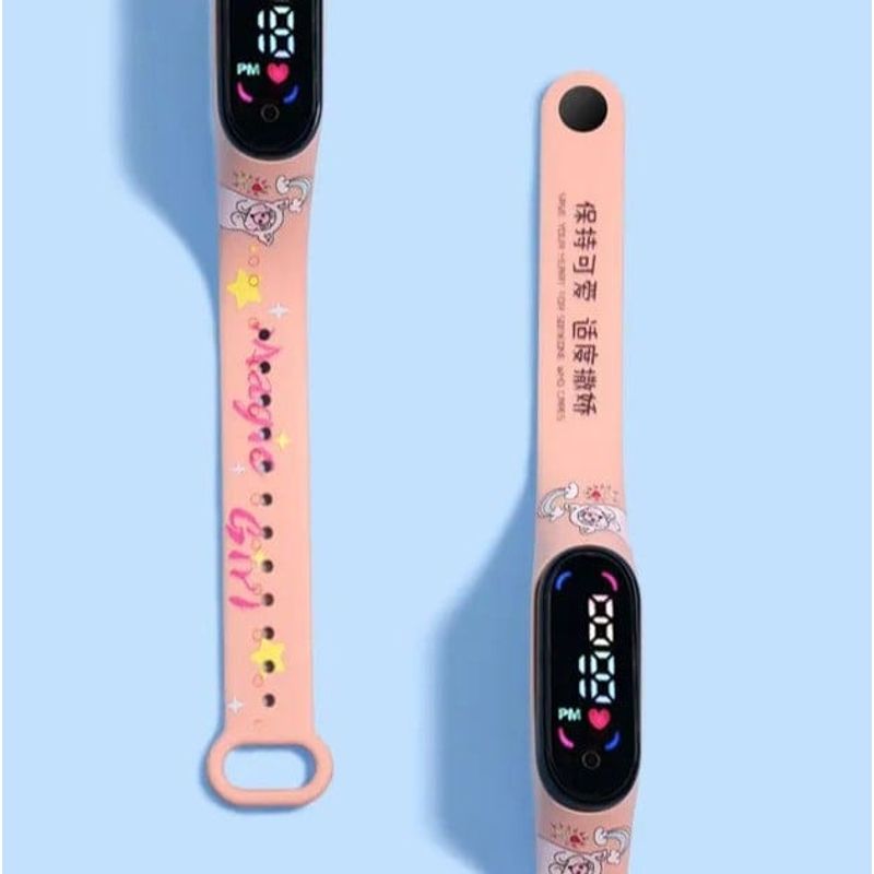 GENERICO - Reloj LED lindo de silicona para niños