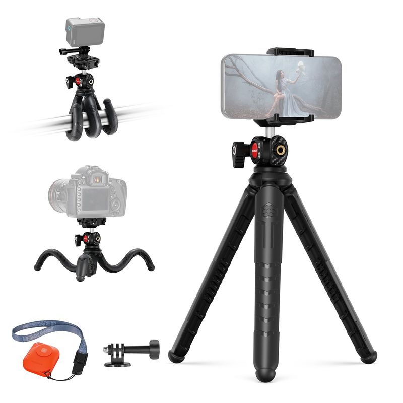 NEEWER - Trípode De Mesa Flexível con remoto Para Celular Gopro Insta360 Dji