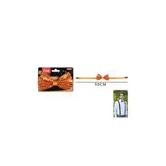 GENERICO - Corbatin De Fiesta Lentejuela Naranja 50 Cm 12 Pcs
