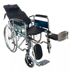 GENERICO - Silla De Ruedas Neurológica Reclinable Tipo Camilla Plegable KJT704D