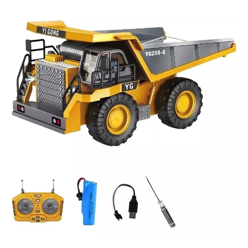 GENERICO - Camion Minero Construccion RC Control Remoto Nuevo Modelo