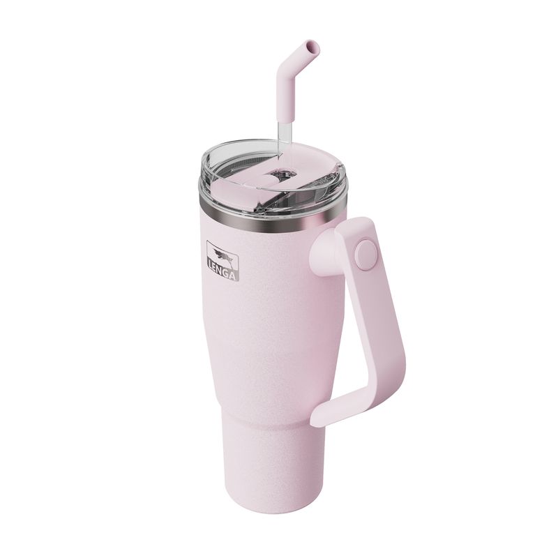 LENGA - Tumbler Doble Pared Mango Dual Rosada Inox 1200ml Lenga®