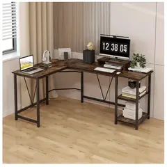 HOMER DESIGN - Escritorio Esquinero Metal Oficina 150x48x75cm En Forma L ZJ150-R