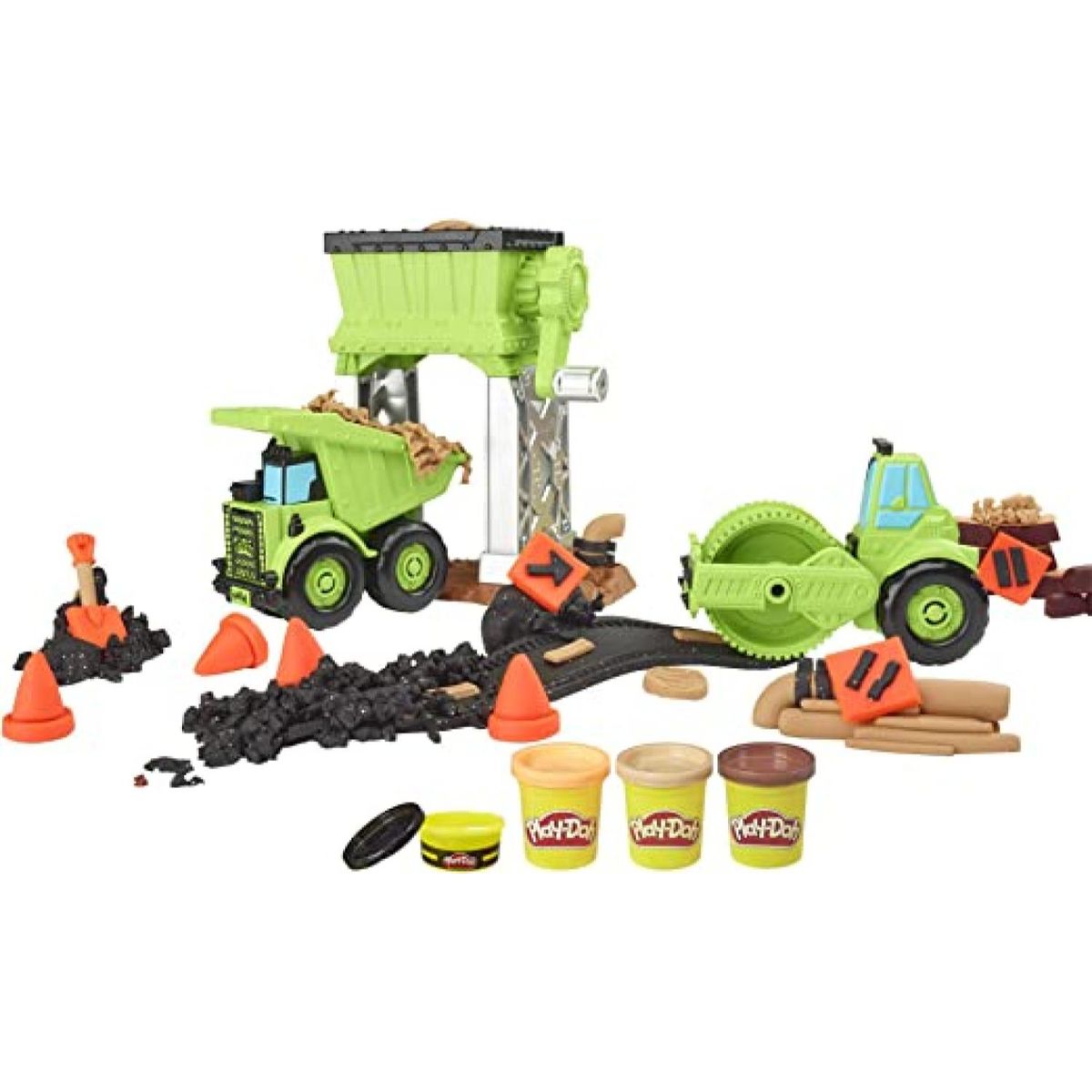 GENERICO - Juguete Construccion Camion De Grava Y Pavimento Con Masa