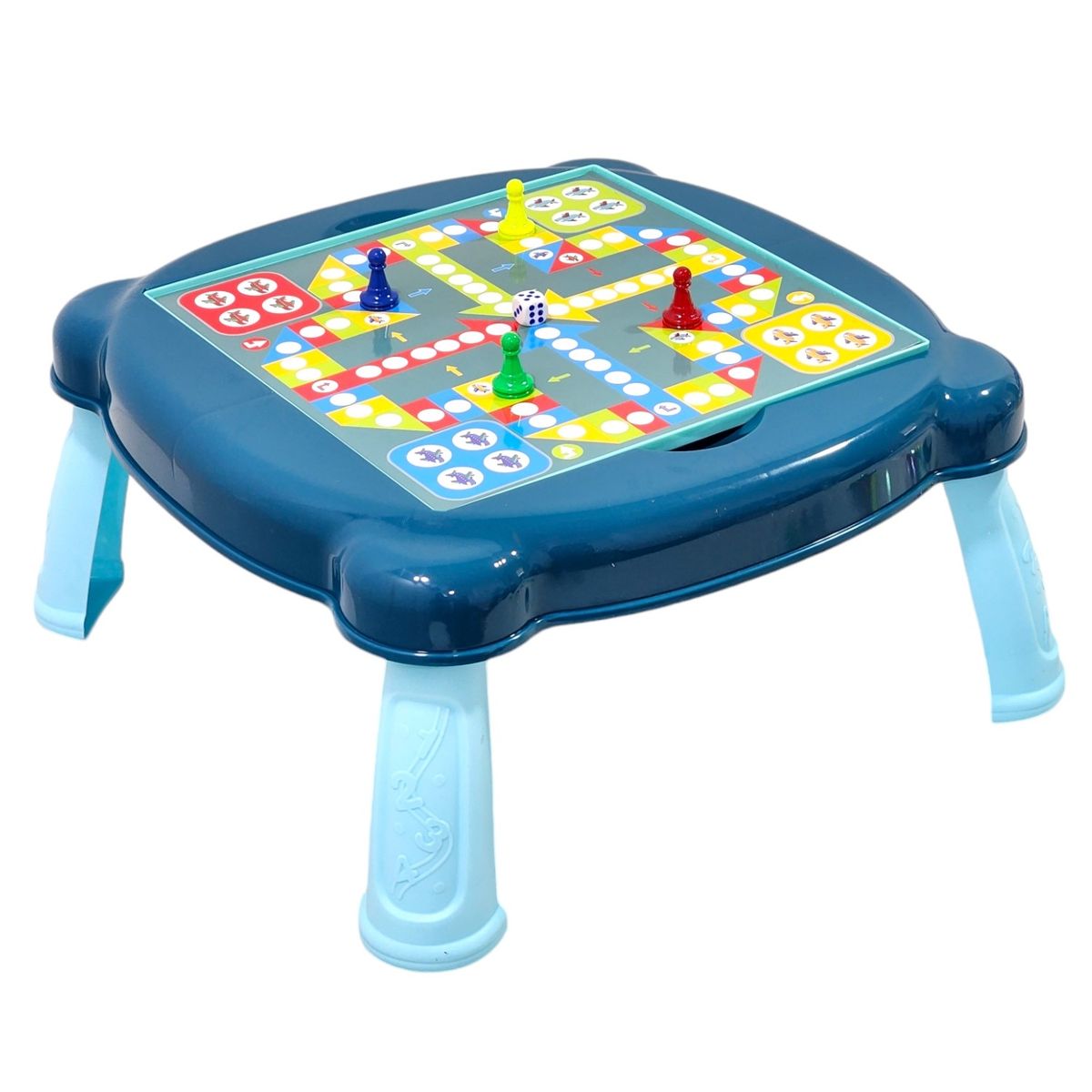 GENERICO - Mesa de Juego 2 en 1 Ludo y Parchís + Accesorios 55211