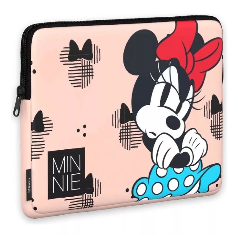 DISNEY - Funda Notebook 14 Pulgadas Universal Disney Con Cierre Rosado