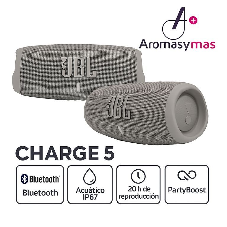 JBL JBL Charge 5 Parlante Bluetooth Acuático Gris | Falabella Chile