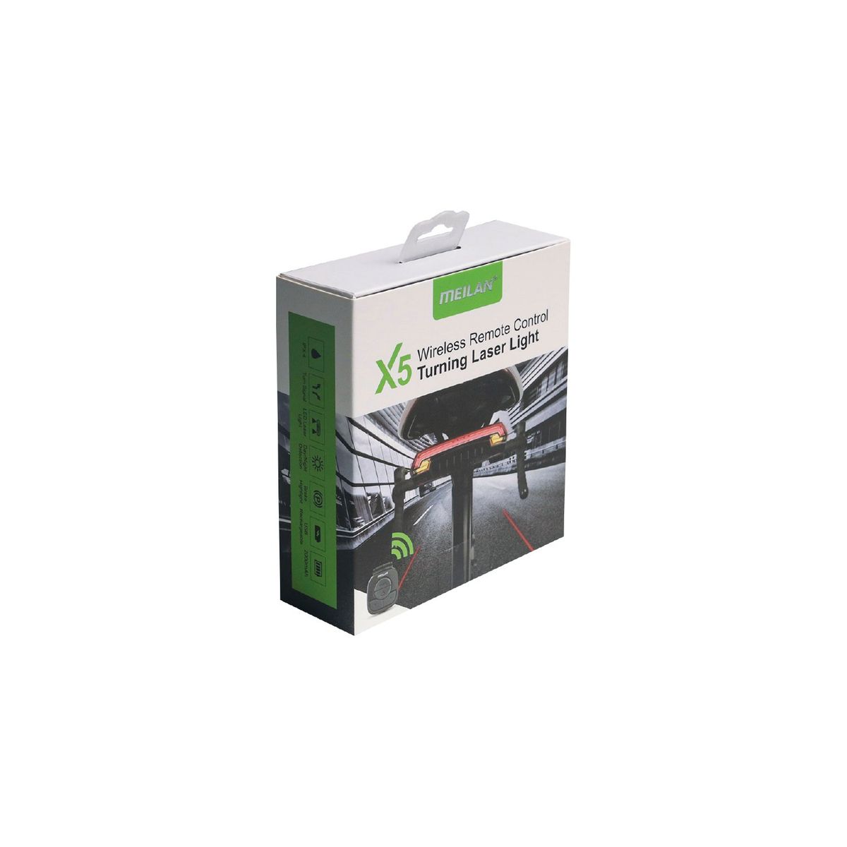 MEILAN - Led Con Laser Y Señalizador Para Bicicletas Meilan X5 - SC