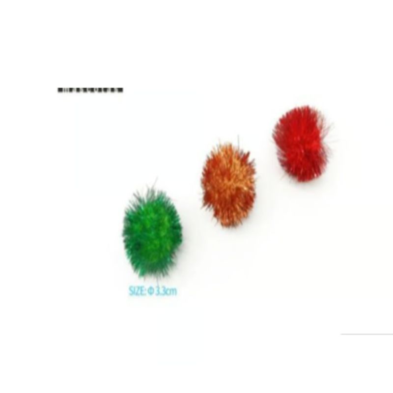 GENERICO - Juguete Para Gatos Colores Surtidos Pelotitas 3cm