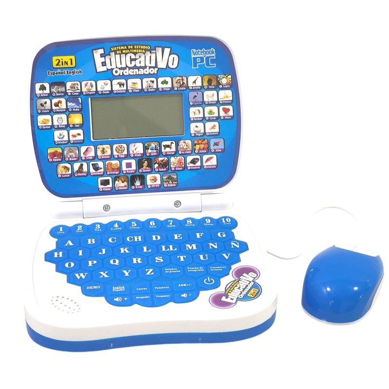 GENERICO - Mini Laptop Educativa Interactiva Esp / Inglés Niños 55359