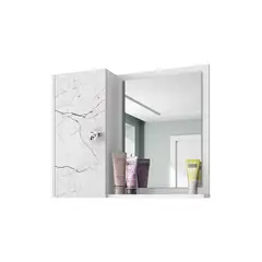 HOGA - Mueble de Baño con Espejo Genova Blanco Marmol
