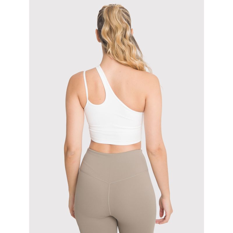 BSOUL - Peto asimétrico Mujer One Shoulder Blanco BSOUL