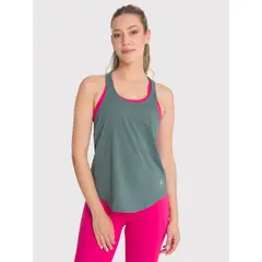 BSOUL - Polera deportiva Mujer Training Tank Verde