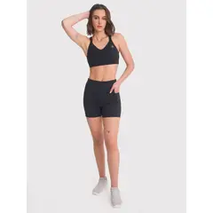 BSOUL - Short deportivo Mujer Elba Negra