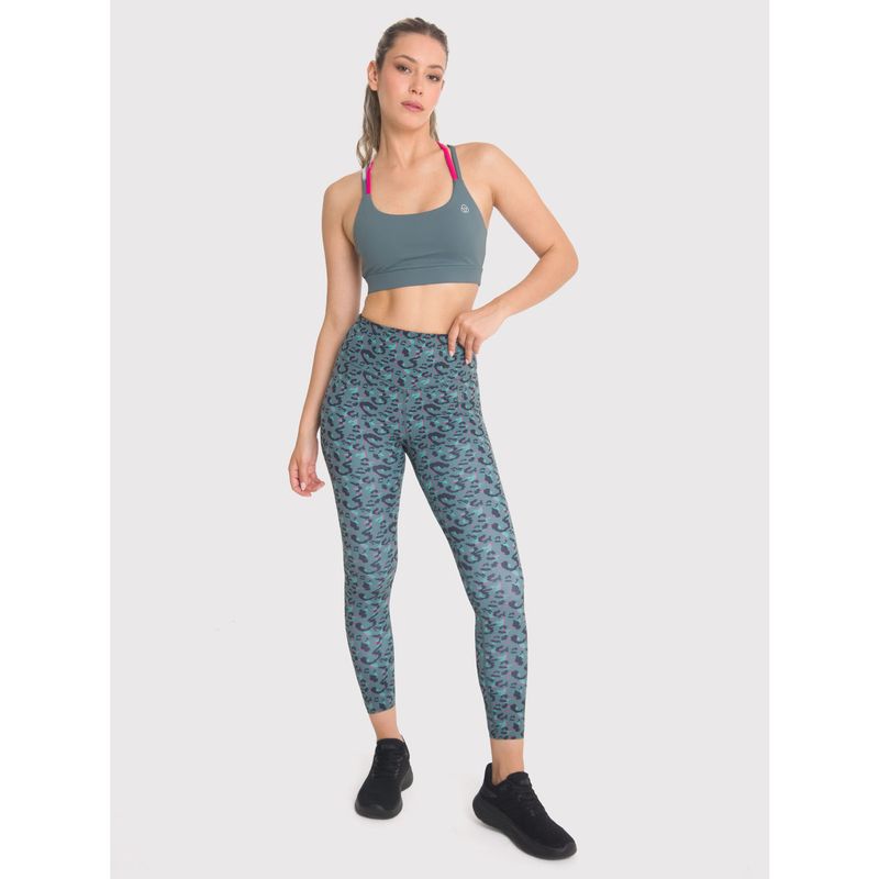 BSOUL - Calza deportiva 7/8 Mujer Ankle Leg Emma Verde BSOUL