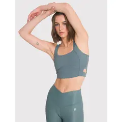 BSOUL - Peto deportivo Mujer Crop Top Pro Verde
