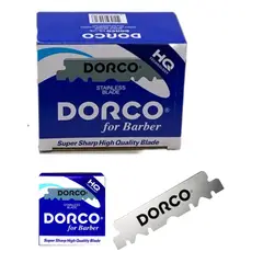 DORCO - Hojilla HQ Para Barberos X100 filos a la mitad