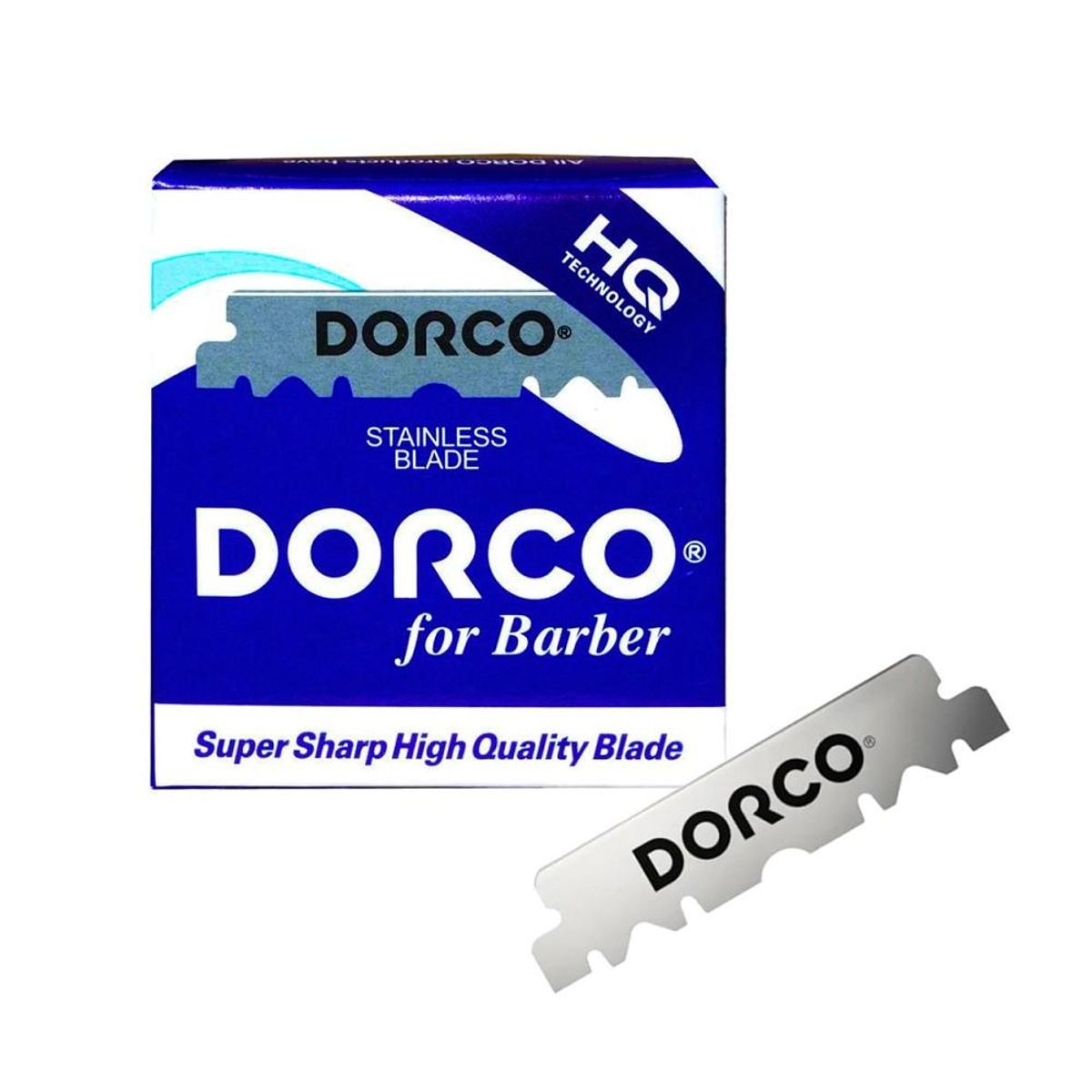 DORCO - Hojilla Dorco HQ Para Barberos X100 filos a la mitad