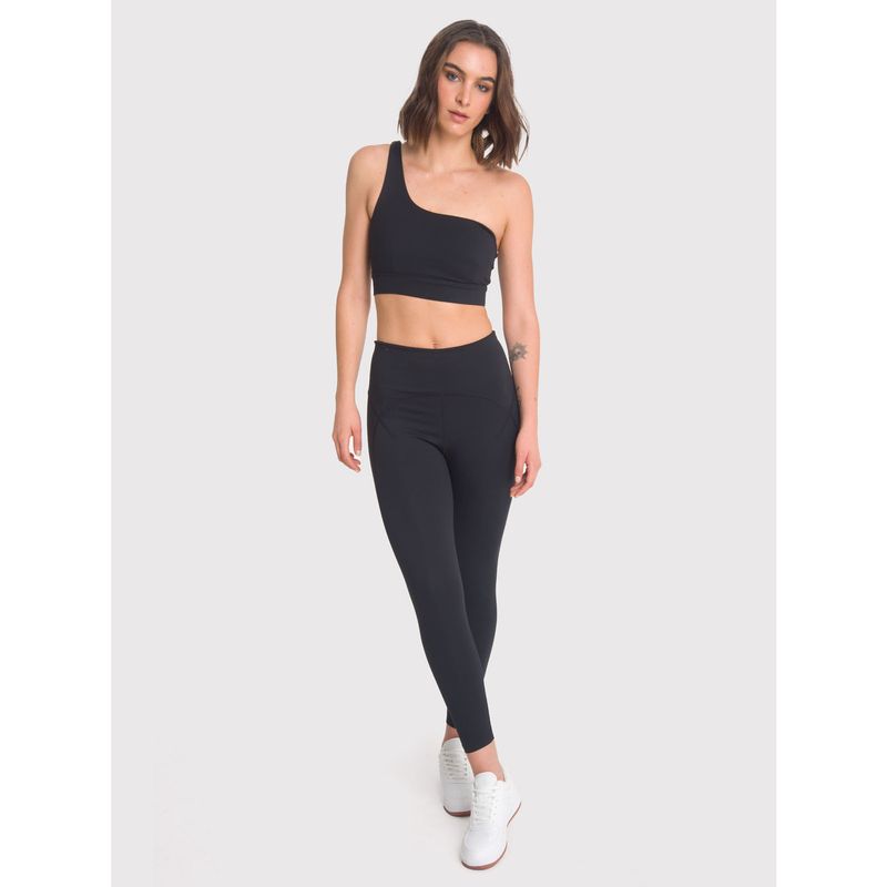 BSOUL - Calza deportiva 7/8 Mujer Ankle Helena Negra BSOUL