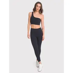 BSOUL - Calza deportiva 7/8 Mujer Ankle Helena Negra