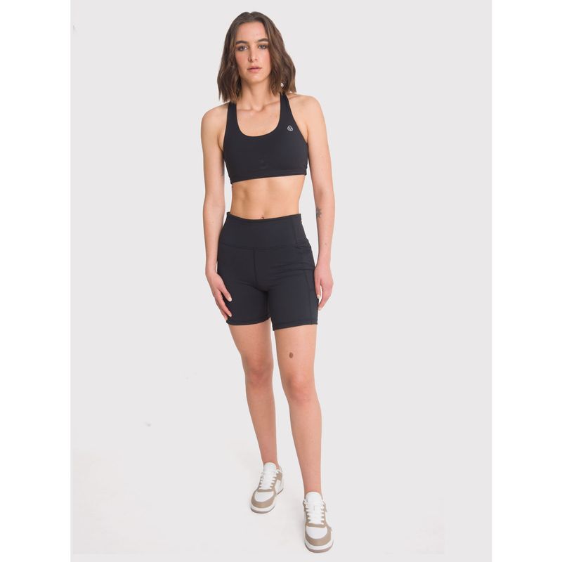 BSOUL - Short deportivo Mujer Rose Negro BSOUL