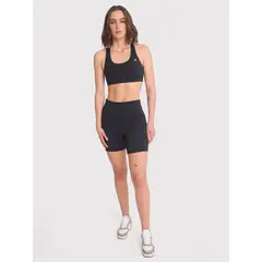 BSOUL - Short deportivo Mujer Rose Negro