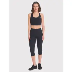 BSOUL - Calza deportiva Mujer Capri Nora Negra