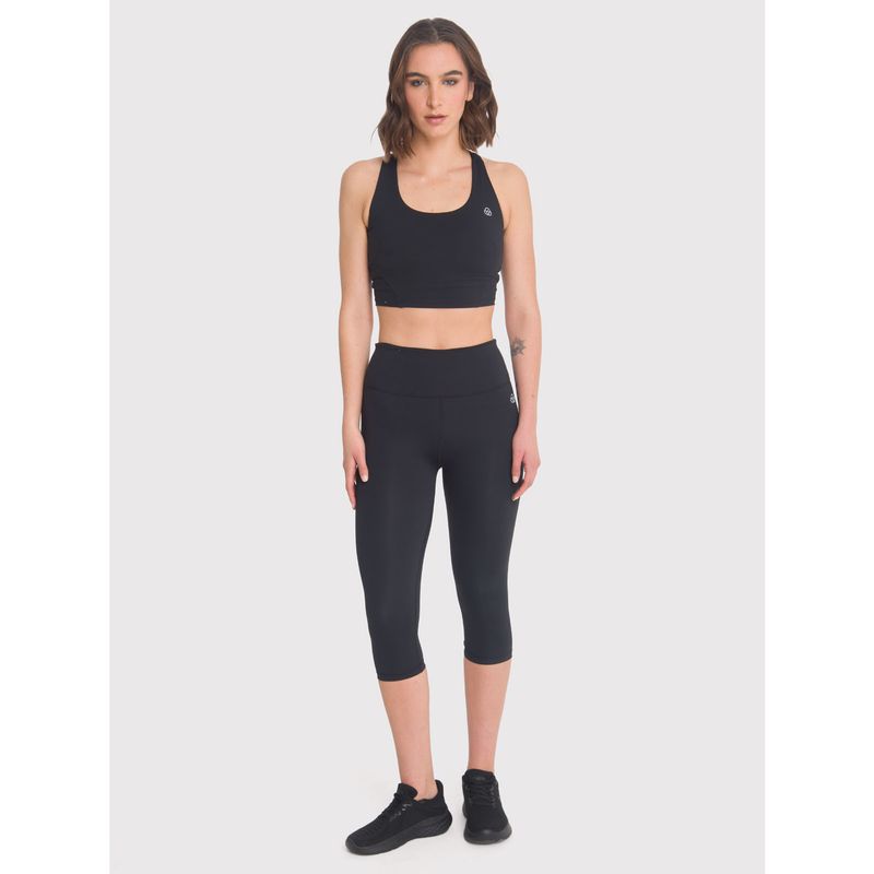 BSOUL - Calza deportiva Mujer Capri Nora Negra BSOUL