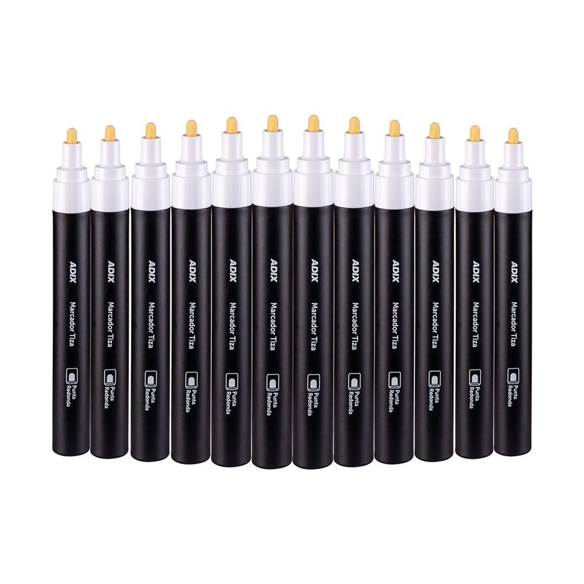 ADIX - Marcador Tiza Blanco 10 Un