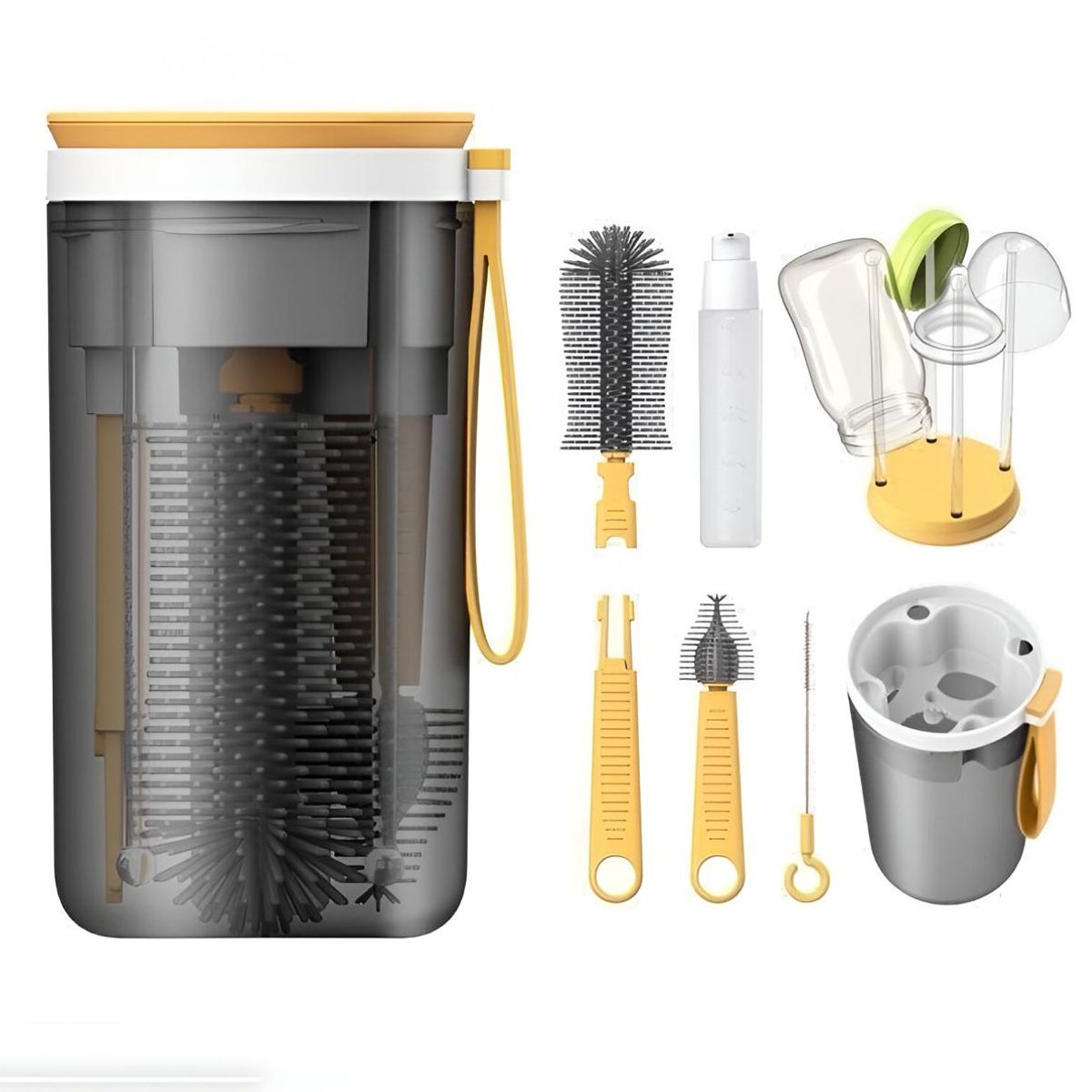 GENERICO - kit de limpieza mamadera portatil