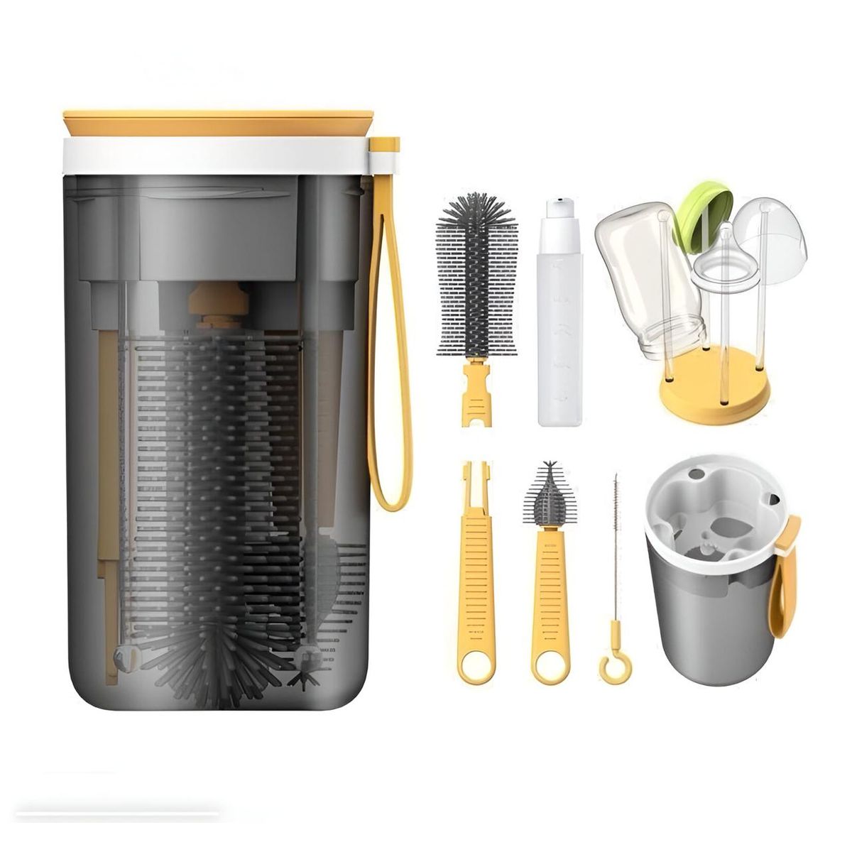 GENERICO - kit de limpieza mamadera portatil