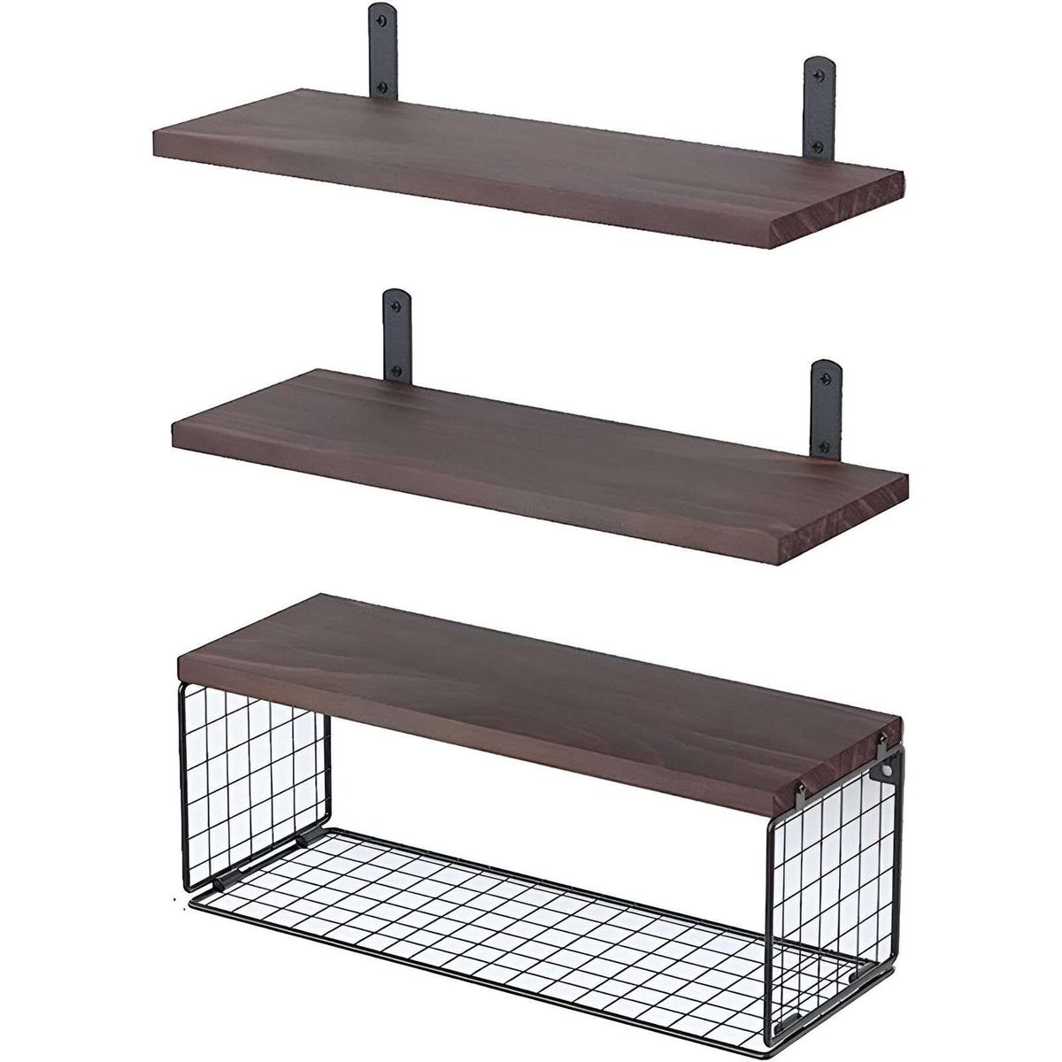 GENERICO - Estantes Flotantes de Pared Rack de Madera…